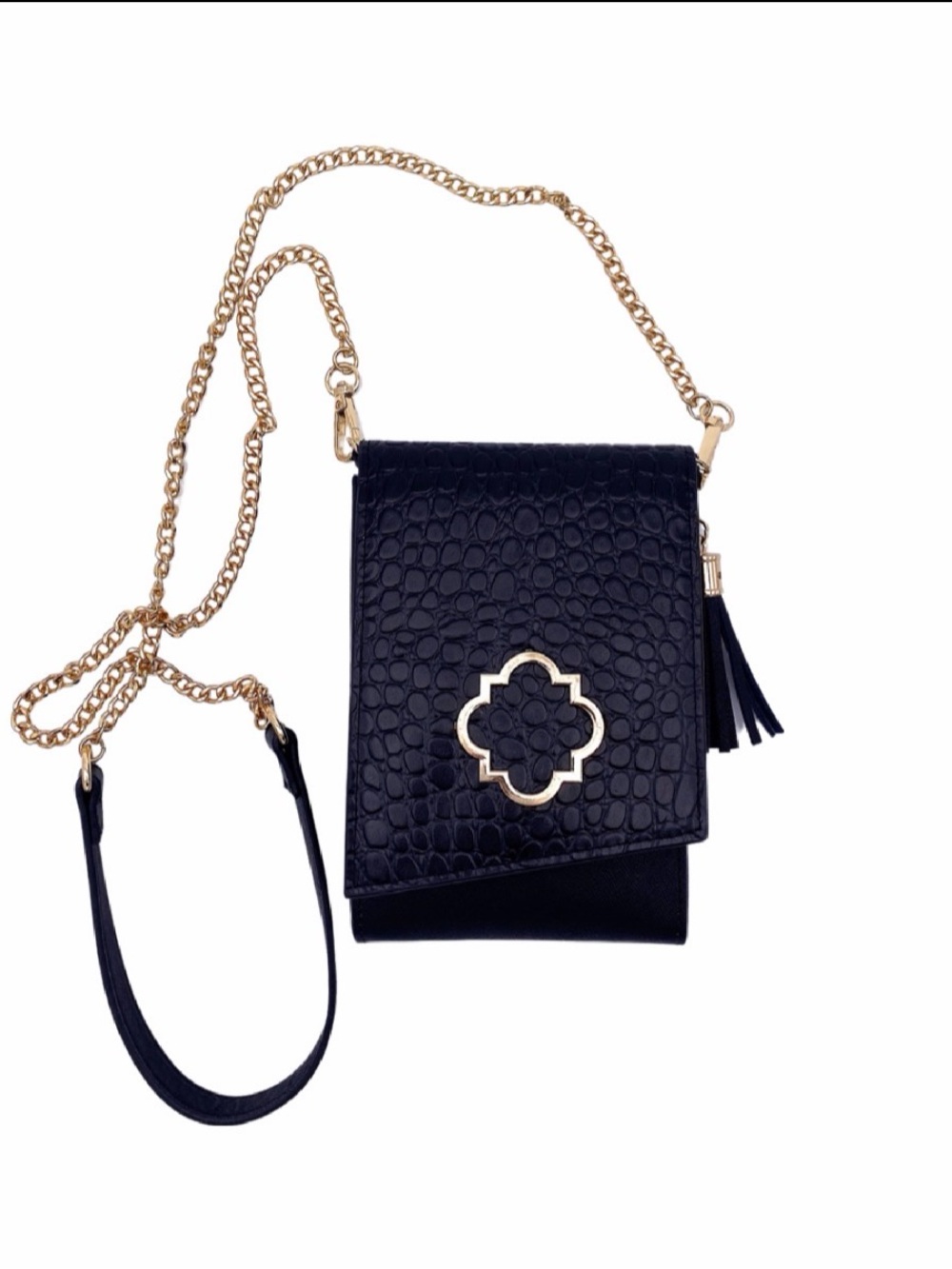 Darling Black Cardholder with Gold Emblem